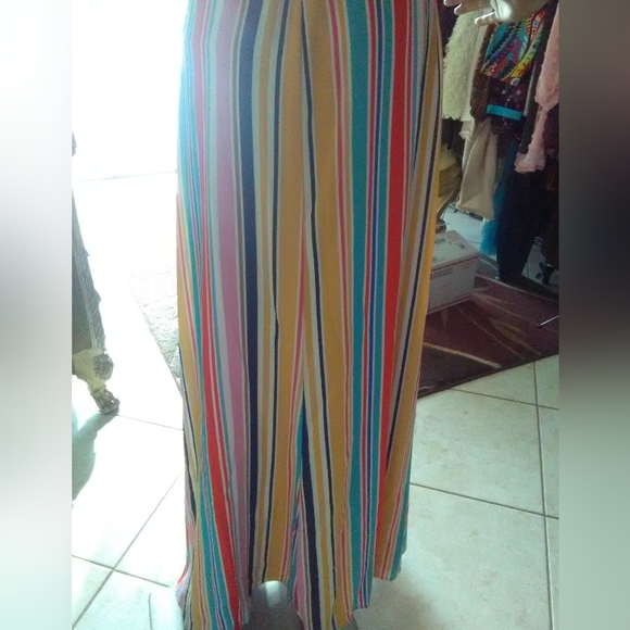 LIKE NEW LOANA MEHGAN WRAP DRESS STRIPED MULTI COLOR SZ. XL LINED GORGEOUS - Picture 9 of 11